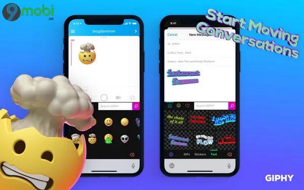 Giphy giới thiệu tính năng emoji và văn bản động