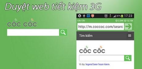 Trình duyệt Cốc Cốc - Giải pháp lướt web tiết kiệm 3G tối ưu
