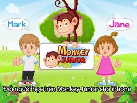 Hướng dẫn thay đổi người học trên ứng dụng Monkey Junior dành cho iPhone