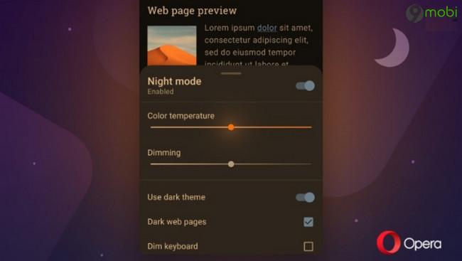 Opera 55 cho Android chính thức ra mắt với chế độ nền tối tùy chỉnh, nâng tầm trải nghiệm duyệt web.