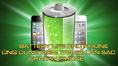 Battery Life cho iPhone giúp bạn kiểm tra số lần sạc và tình trạng chai pin của iPhone ngay trên thiết bị mà không cần đến các trung tâm bảo hành, tiết kiệm thời gian và công sức.