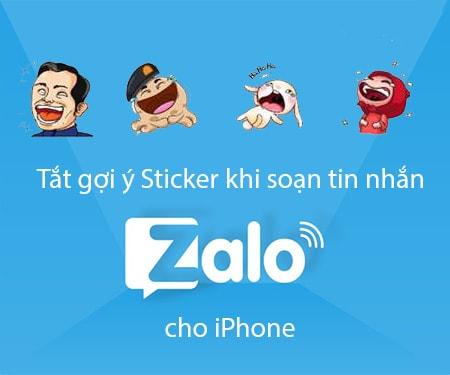 Hướng dẫn tắt gợi ý Sticker khi nhắn tin trên Zalo dành cho iPhone