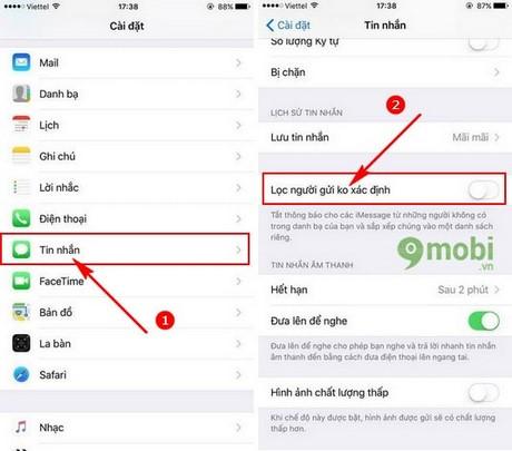 Mẹo chặn tin nhắn rác trên iMessage hiệu quả