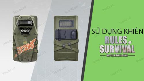 Cách sử dụng khiên Police trong ROS Mobile, vũ khí mới giúp tăng cường khả năng phòng thủ trong game Rules Of Survival.