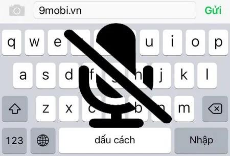 Hướng dẫn tắt biểu tượng Micro trên iPhone 6, 6 Plus, 5s, 5, 4s khi nhập liệu