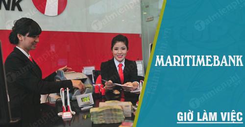 Giờ làm việc ngân hàng Maritime Bank (MSB) mới nhất