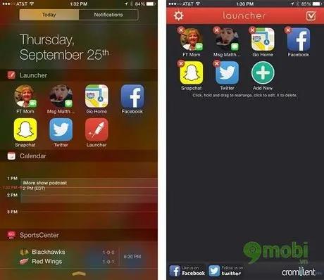 Top 4 ứng dụng nổi bật hỗ trợ widget cho Trung tâm Thông báo trên iOS 8 dành cho iPhone 6 Plus, 6, 5S, 5, 4S