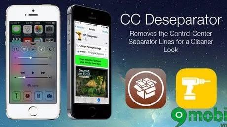 Tùy chỉnh icon Control Center iPhone ấn tượng với tweak CC Deseparator