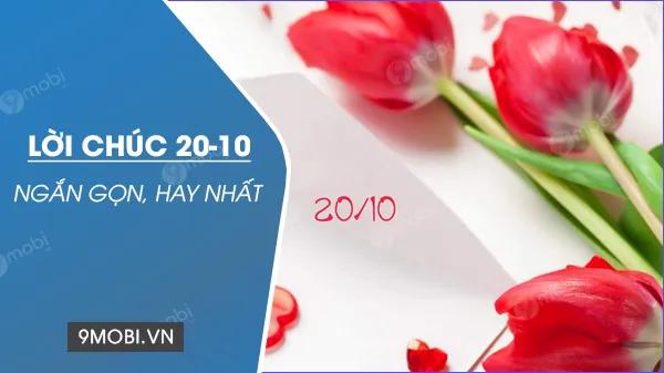Những lời chúc 20/10 ngắn gọn và đầy ý nghĩa nhất