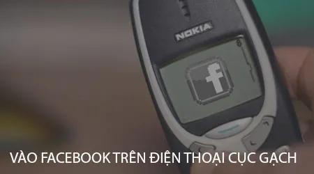 Cách truy cập Facebook trên điện thoại màn hình đen trắng