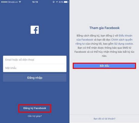 Cách đăng ký Facebook trên iPhone nhanh chóng