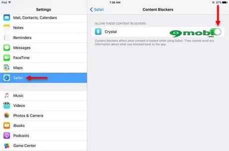 Hướng dẫn chặn quảng cáo trên Safari cho iPhone chạy iOS 9 một cách hiệu quả