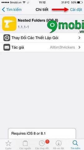 Sắp xếp các thư mục trên iPhone bằng cách lồng chúng lại với nhau qua Nested Folder.