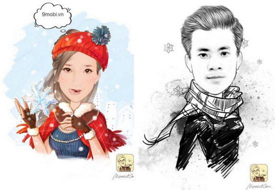 MomentCam - Biến hóa thành hình Chibi đón Giáng Sinh 2016