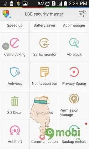 Khám phá bộ công cụ liên lạc thông minh trên LBE Security Master dành cho Android