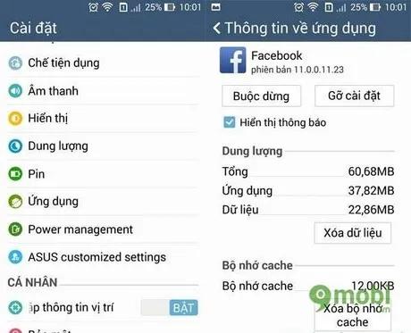Cách khắc phục lỗi không vào được Facebook trên điện thoại Zenfone