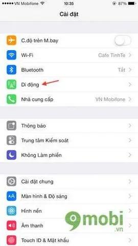 Khắc phục lỗi mất điểm truy cập cá nhân khi nâng cấp iPhone 6 Plus, 6, 5s, 5, 4s lên iOS 8