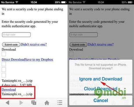Hướng dẫn tải file từ UC Browser trên iPhone