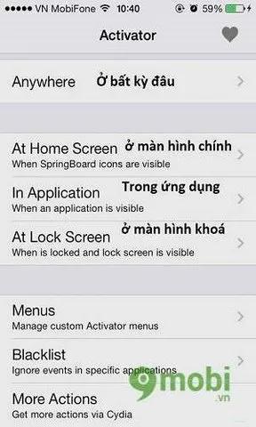 Bật mí cách tận dụng tối đa Activator trên iOS