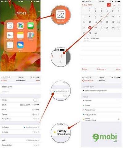 Hướng dẫn chi tiết cách dùng tính năng Family Sharing trên iOS 8 cho dòng iPhone từ 4s đến 6 Plus