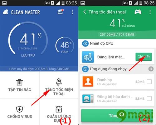 Khám phá tính năng làm mát thiết bị ấn tượng của Clean Master dành cho Android