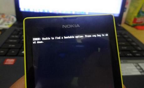 Cách sửa lỗi 'Unable to find a bootable option' trên điện thoại Lumia