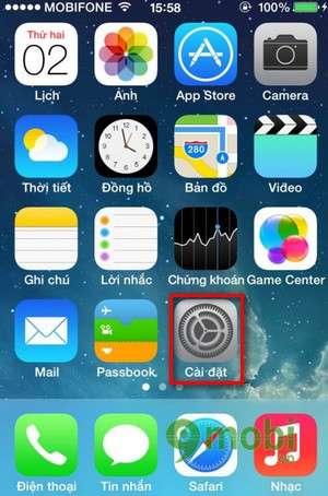 Tắt Control Center trên iOS 7 cho iPhone 5, 4s, 4