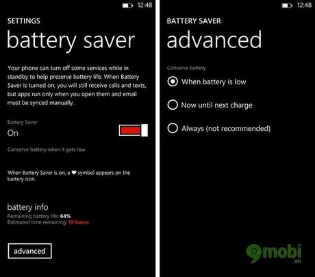 17 mẹo vàng giúp tối ưu thời lượng pin trên Windows Phone 8.1