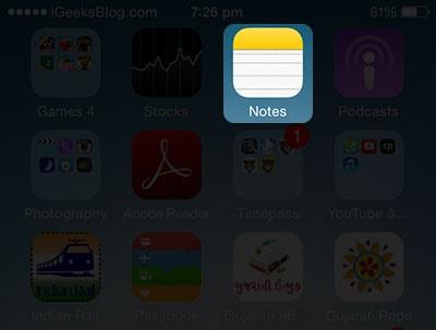 iOS 8 - Hướng dẫn định dạng văn bản và chèn ảnh vào ứng dụng Notes trên iPhone, iPad