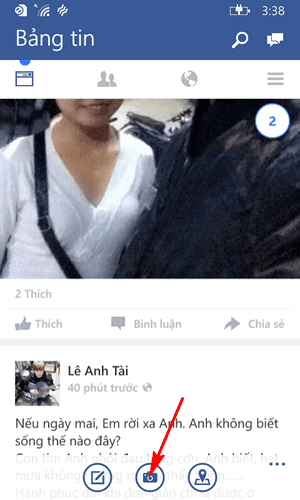 Cách đăng video lên Facebook từ điện thoại Windows Phone