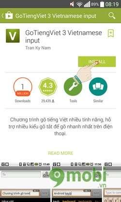 Khám phá cách sử dụng GoTiengViet 3 trên Android một cách dễ dàng