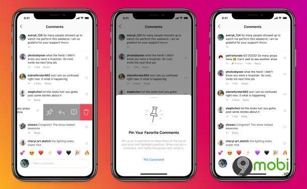 Instagram chính thức mở rộng tính năng ghim bình luận đến mọi người dùng