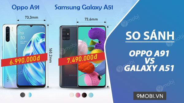 Đối đầu Samsung Galaxy A51 và Oppo A91: Ai sẽ chiến thắng?