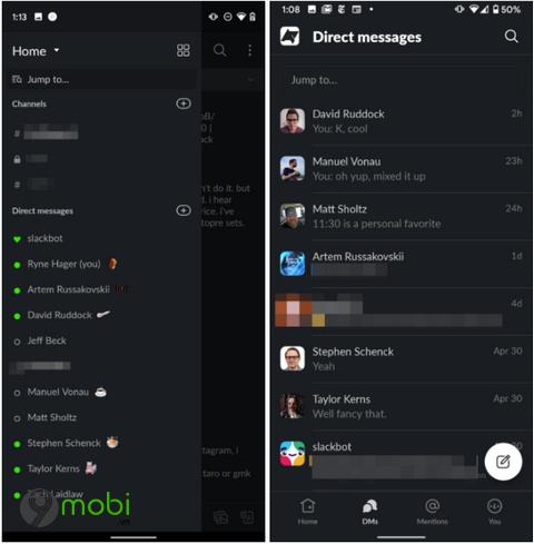 Slack dành cho Android khoác lên diện mạo hoàn toàn mới với hệ thống điều hướng được tối ưu hóa