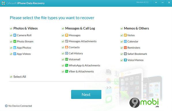 Gihosoft iPhone Data Recovery Free - Giải pháp phục hồi dữ liệu tuyệt vời cho iPhone, iPad và iPod Touch