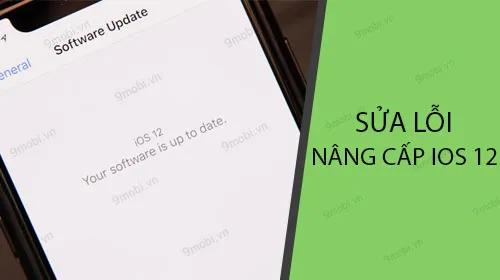 Những sự cố khi nâng cấp iOS 12
