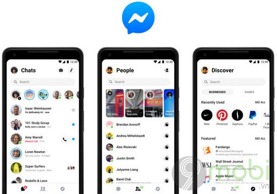 Facebook đã chính thức ra mắt phiên bản Messenger với giao diện hoàn toàn mới.