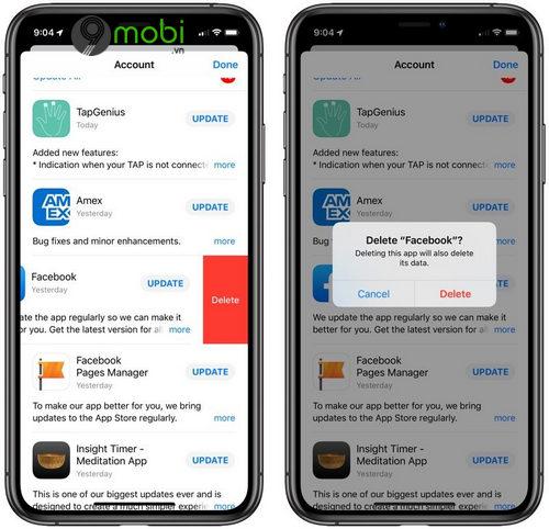 iOS 13 cho phép người dùng dễ dàng xóa ứng dụng ngay trên App Store mà không cần phải rời khỏi giao diện ứng dụng.