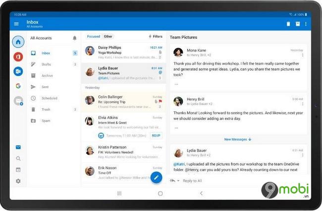 Outlook trên phiên bản Office Insider dành cho Android chính thức được nâng cấp với loạt tính năng mới ấn tượng