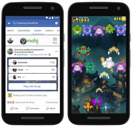 Instant Games sẽ sớm có mặt trên Group và ứng dụng Facebook Lite, mở ra một trải nghiệm game mới mẻ và tiện lợi cho người dùng.