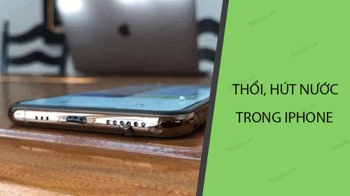 Cách xử lý iPhone bị dính nước hiệu quả bằng phương pháp thổi khô và hút ẩm