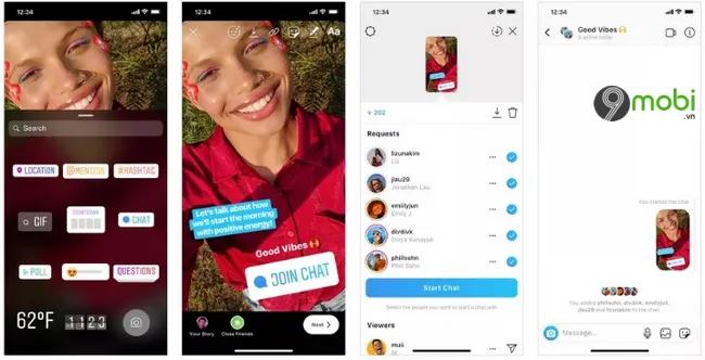 Instagram đã cập nhật tính năng mới, cho phép người xem yêu cầu gia nhập nhóm chat trực tiếp từ những Stories của người đăng.