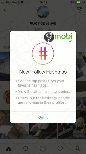 Instagram trên iOS giới thiệu tính năng ấn tượng: Theo dõi Hashtag yêu thích chỉ với thao tác đơn giản