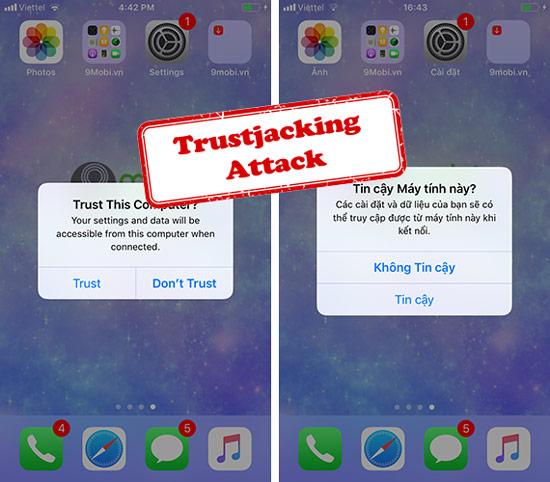 Cảnh báo: iPhone và iPad có nguy cơ bị tấn công khi sử dụng tính năng "Tin cậy máy tính này"