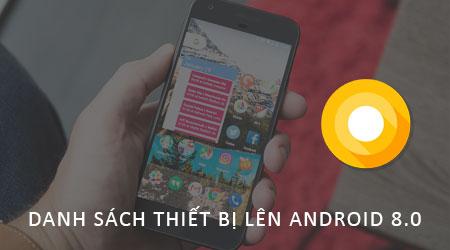 Danh sách các thiết bị sẽ được cập nhật lên Android 8.0, Android O