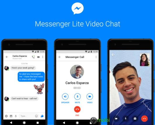 Cuộc gọi video đã chính thức được hỗ trợ trên Facebook Messenger Lite.