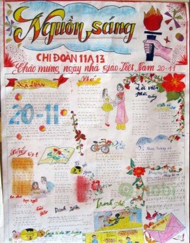 10 thiết kế báo tường ấn tượng không thể bỏ qua dịp 20/11