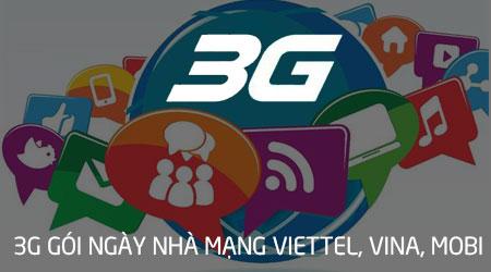 Khám phá gói 3G một ngày đa dạng từ nhà mạng Viettel, Vinaphone, Mobifone