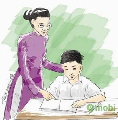 Top những bức tranh vẽ cô giáo trong tà áo dài truyền thống, mang đến vẻ đẹp dịu dàng, thanh thoát.