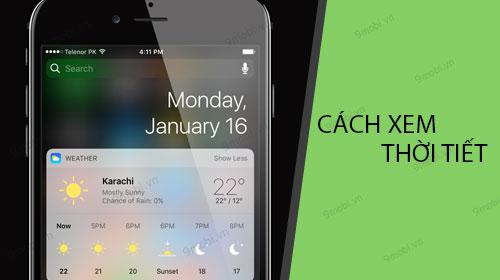Hướng dẫn chi tiết cách kiểm tra dự báo thời tiết trên iPhone và iPad